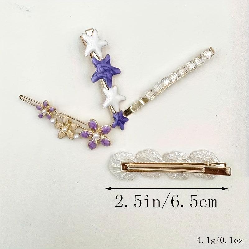 Star Fish Hair Clip Metal Hair Decoration Vacation Travel Accessory
