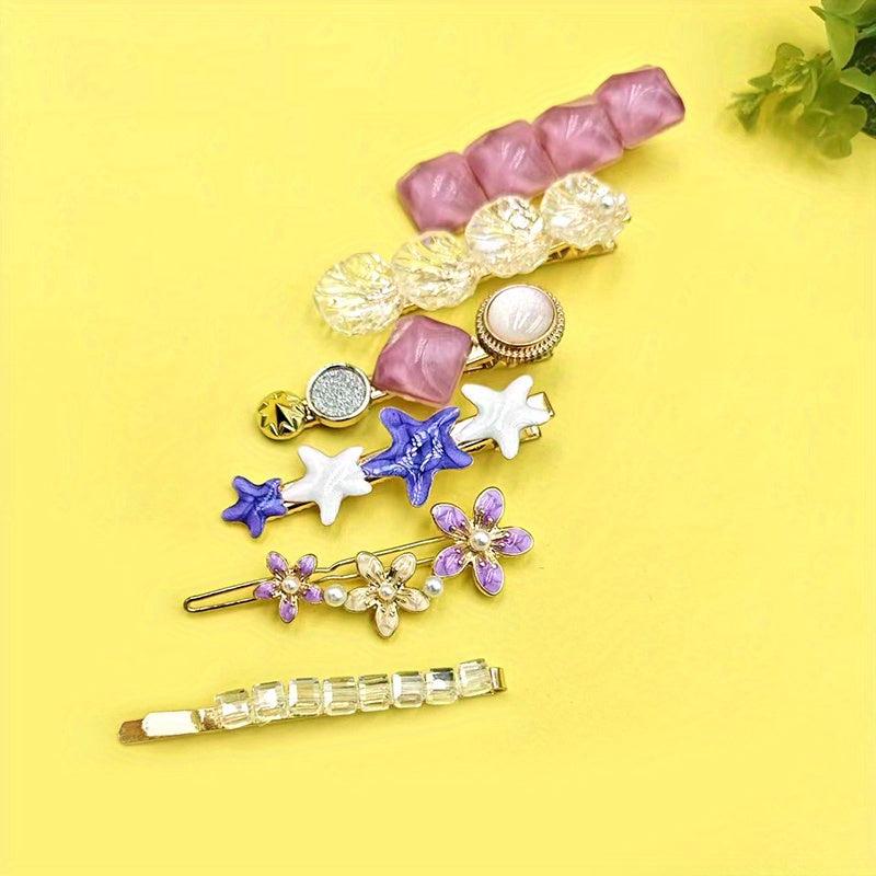 Star Fish Hair Clip Metal Hair Decoration Vacation Travel Accessory