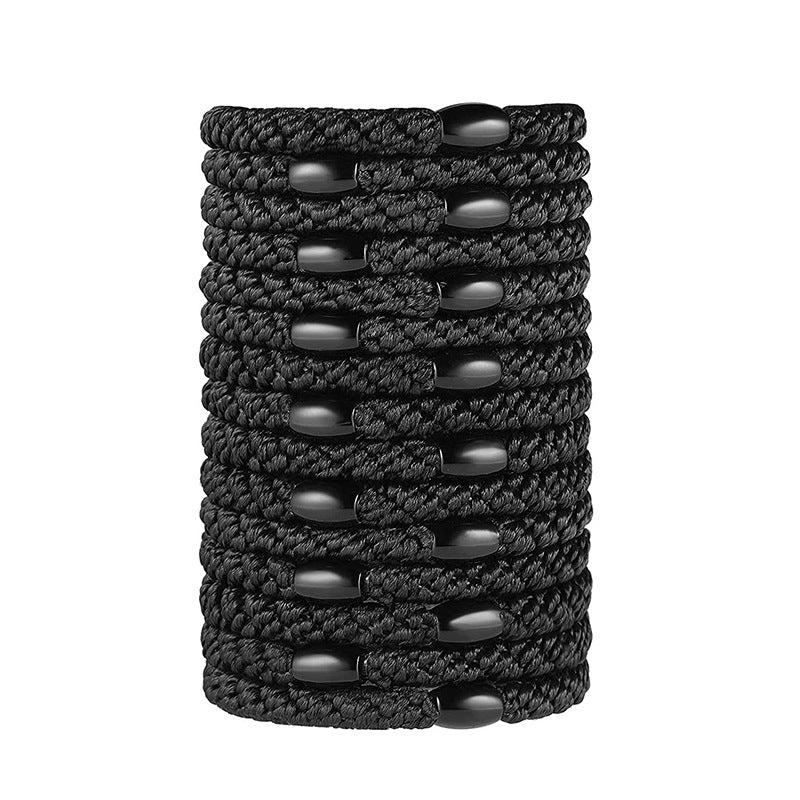 15pcs Boho Thickened Hair Tie High Elasticity Hair Rope Solid Hair Ring