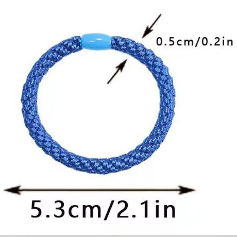 15pcs Boho Thickened Hair Tie High Elasticity Hair Rope Solid Hair Ring