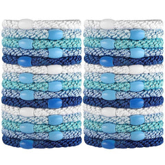 15pcs Boho Thickened Hair Tie High Elasticity Hair Rope Solid Hair Ring