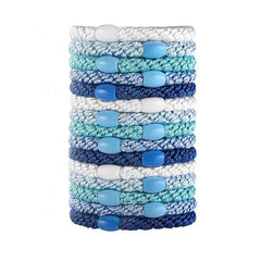 15pcs Boho Thickened Hair Tie High Elasticity Hair Rope Solid Hair Ring