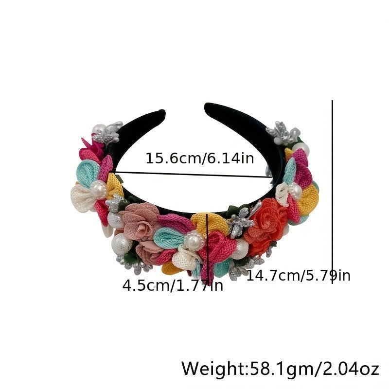 Flower Headband Hair Band For Women Girls Party Prom Props Hair Accessories