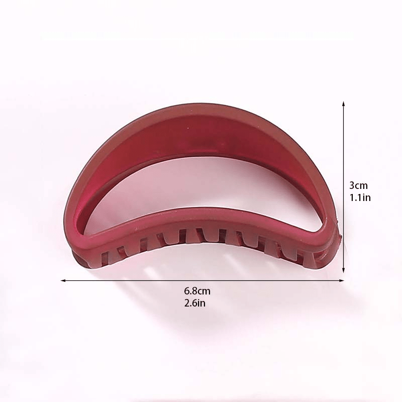 Frosted Semi Round Hair Clip Hair Claw for Women Girls