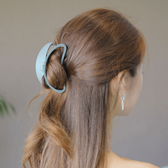 Frosted Semi Round Hair Clip Hair Claw for Women Girls