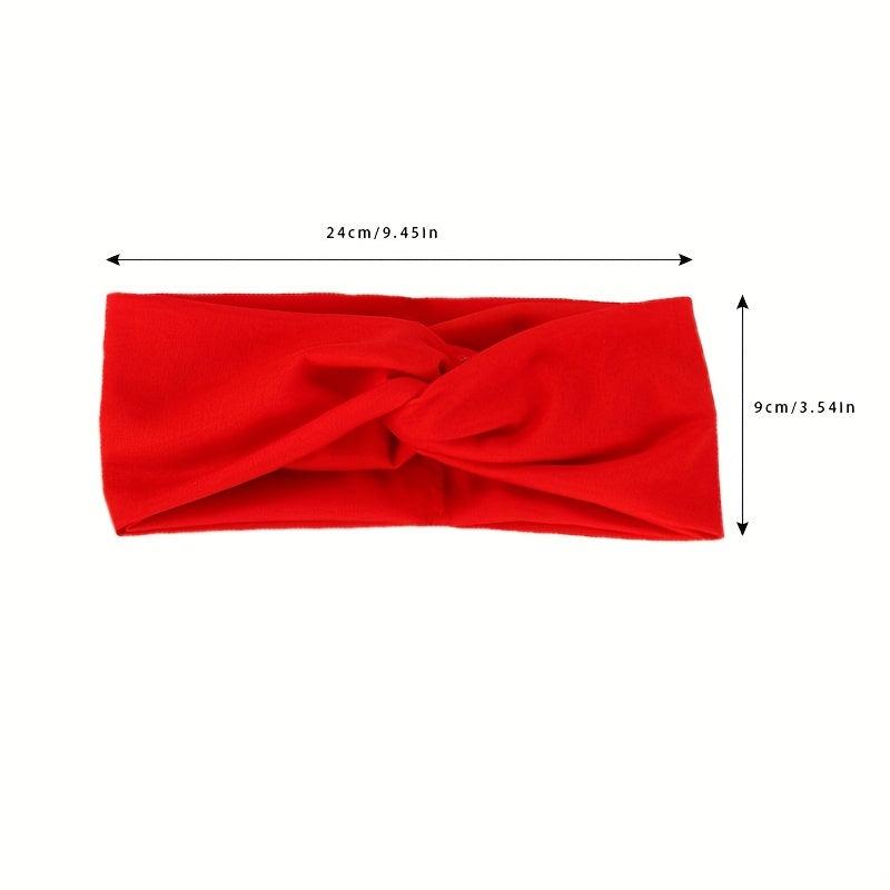 Solid Knotted Headband for Yoga Sports Daily Workout