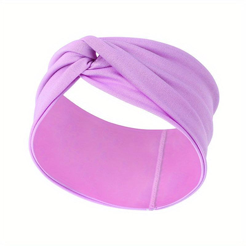 Solid Knotted Headband for Yoga Sports Daily Workout