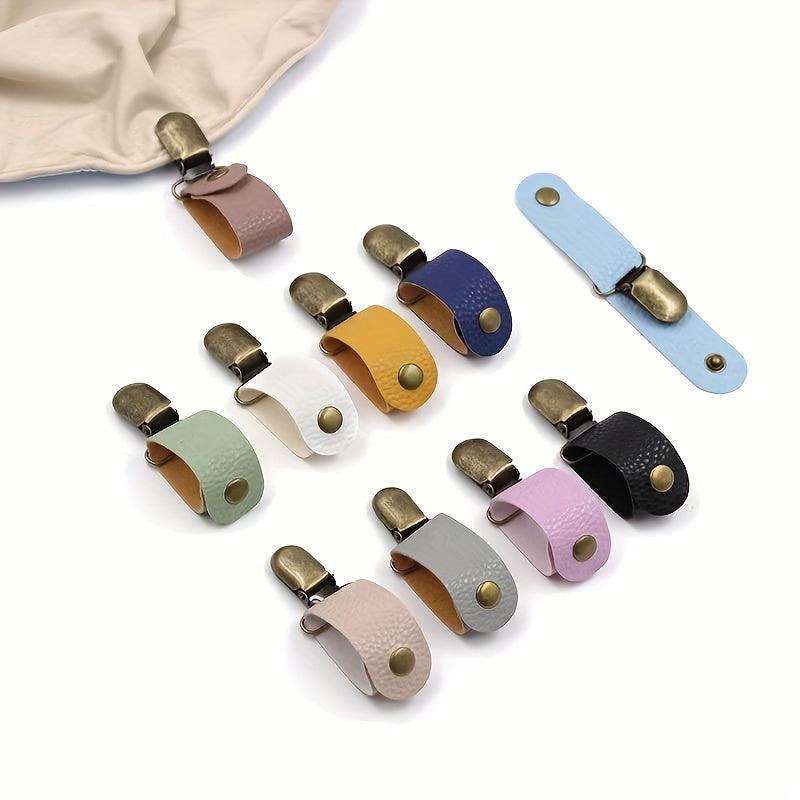 Women's Storage Clip PU Leather Straw Hat Clip Bag Pendant