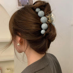 Solid Ball Hair Clips Shark Claw Decorative Hair Accessories