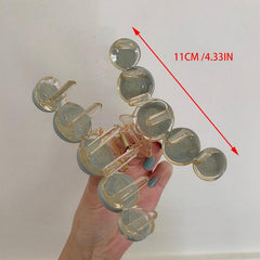 Solid Ball Hair Clips Shark Claw Decorative Hair Accessories