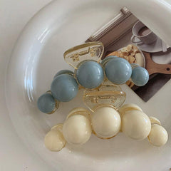 Solid Ball Hair Clips Shark Claw Decorative Hair Accessories