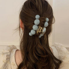 Solid Ball Hair Clips Shark Claw Decorative Hair Accessories