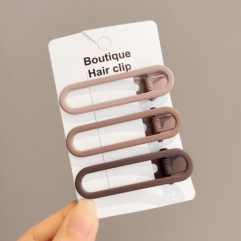 3pcs Metal Duckbill Barrette Hair Clips