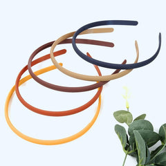 9pcs Solid Headband Skinny Head Hoop Nonslip Hair Band Sweet Hair Accessories