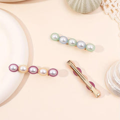 3pcs Set Faux Pearl Hair Clip Beaded Headwear Side Clip Hair Accessories