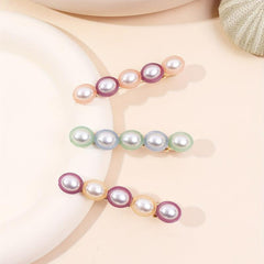 3pcs Set Faux Pearl Hair Clip Beaded Headwear Side Clip Hair Accessories