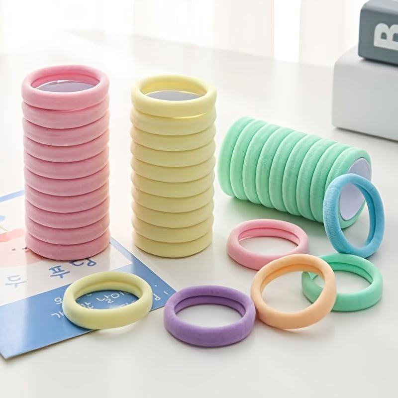 120 Colorful Spring Hair Ties Ponytail Holders Hair Accessories