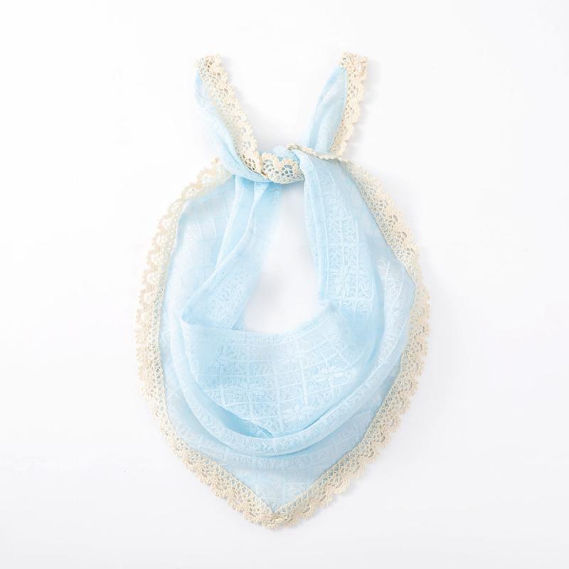 Women's Fabric Lace Headband Hair Wrap Scarf Handkerchief