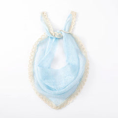 Women's Fabric Lace Headband Hair Wrap Scarf Handkerchief