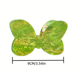 Sparkly Gradient Bow Knot Hair Claw for Women Girls