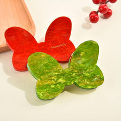 Sparkly Gradient Bow Knot Hair Claw for Women Girls