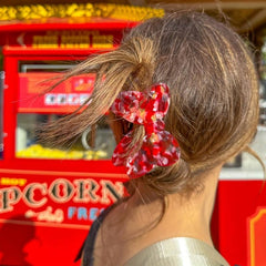 Sparkly Gradient Bow Knot Hair Claw for Women Girls
