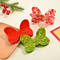 Sparkly Gradient Bow Knot Hair Claw for Women Girls