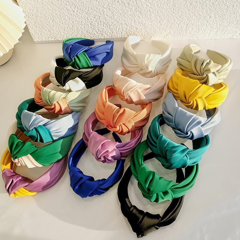 Satin Knotted Hairband Women Hair Accessories