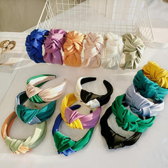 Satin Knotted Hairband Women Hair Accessories