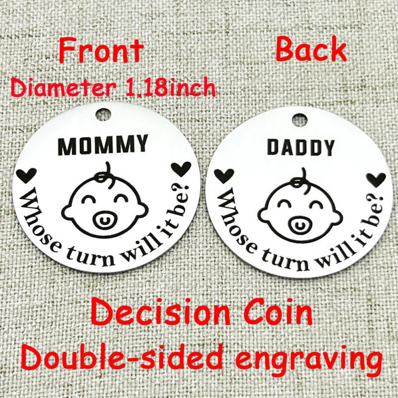 Stainless Steel Keychain Pendant Mother's Father's Small Gift