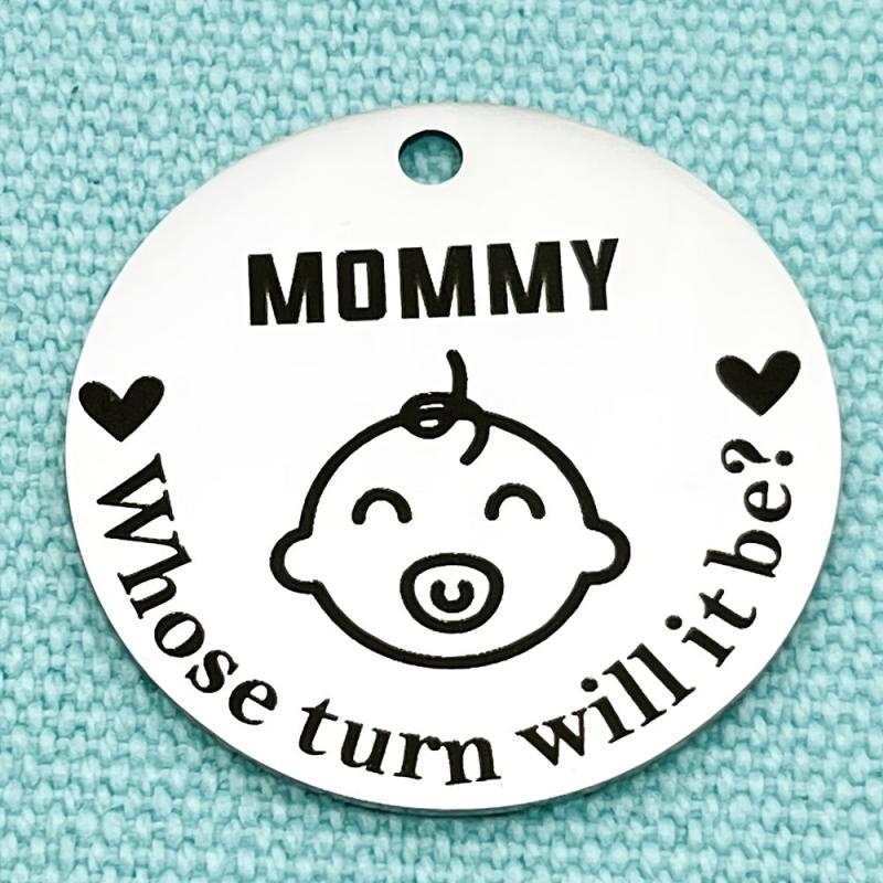 Stainless Steel Keychain Pendant Mother's Father's Small Gift