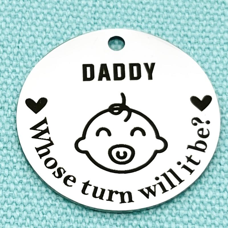 Stainless Steel Keychain Pendant Mother's Father's Small Gift