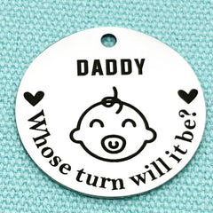 Stainless Steel Keychain Pendant Mother's Father's Small Gift