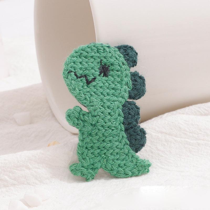 Dinosaur Hair Clip Knitted Hairpin for Girls Women Toddler