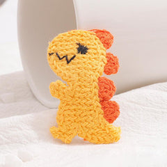 Dinosaur Hair Clip Knitted Hairpin for Girls Women Toddler