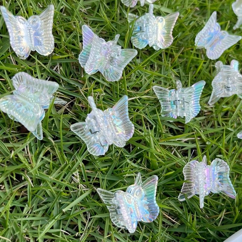Y2K Holographic Butterfly Hair Claw Clip Hairgrip Summer Hair Decoration