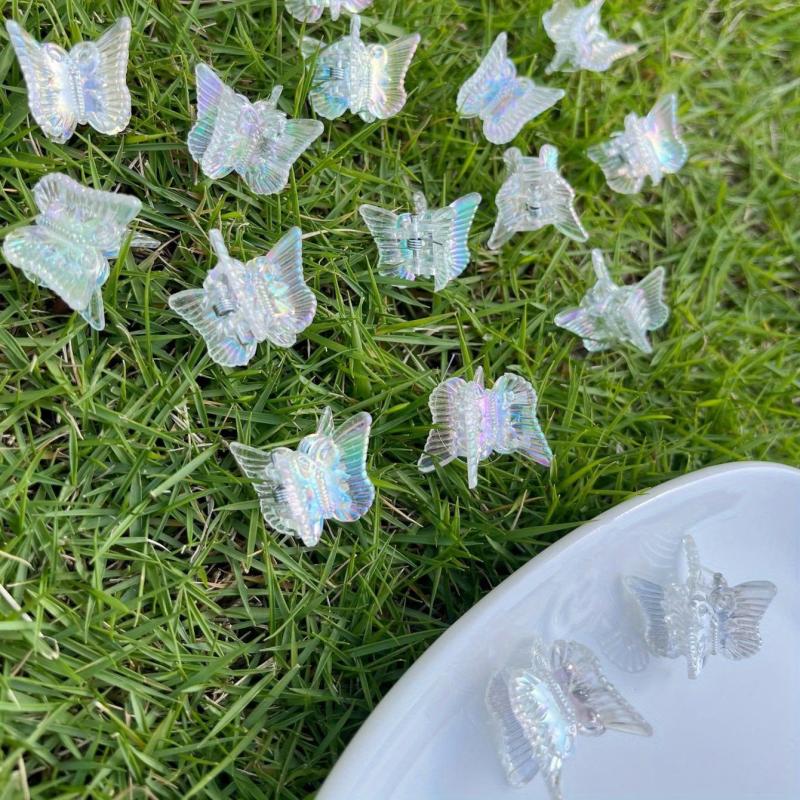 Y2K Holographic Butterfly Hair Claw Clip Hairgrip Summer Hair Decoration