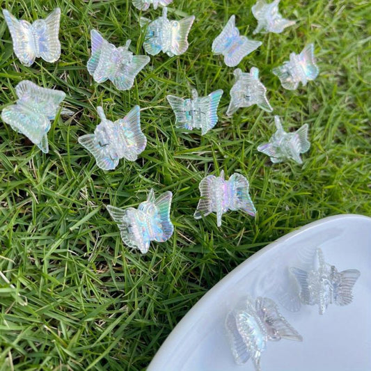 Y2K Holographic Butterfly Hair Claw Clip Hairgrip Summer Hair Decoration