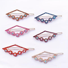 6pcs Rhinestone Hair Clip Alloy Hair Barrette Women Girls Hair Accessories