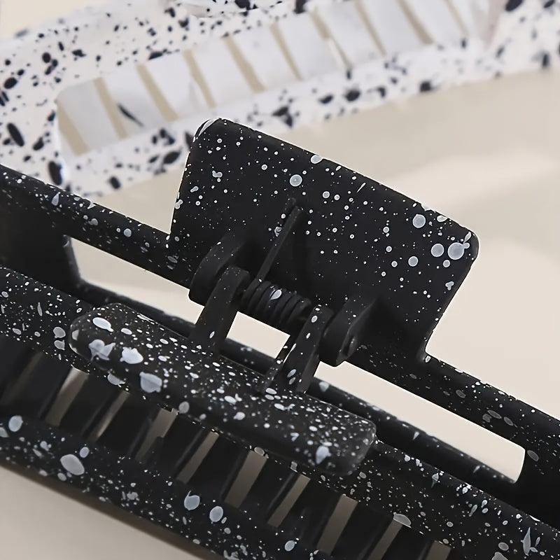 Ink Splash Hair Claw Clip Non Slip Strong Hold Grip Hair Jaw Clip