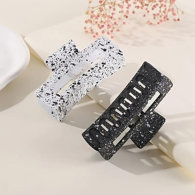 Ink Splash Hair Claw Clip Non Slip Strong Hold Grip Hair Jaw Clip