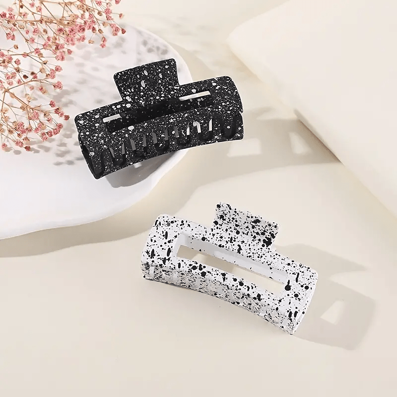 Ink Splash Hair Claw Clip Non Slip Strong Hold Grip Hair Jaw Clip