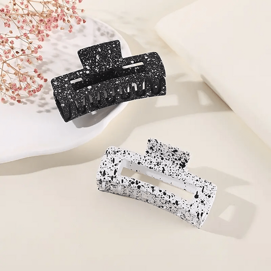 Ink Splash Hair Claw Clip Non Slip Strong Hold Grip Hair Jaw Clip