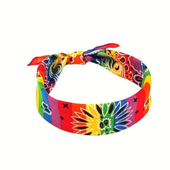 Rainbow Square Scarf Sports Headscarf Sweatband Pride Month Accessories
