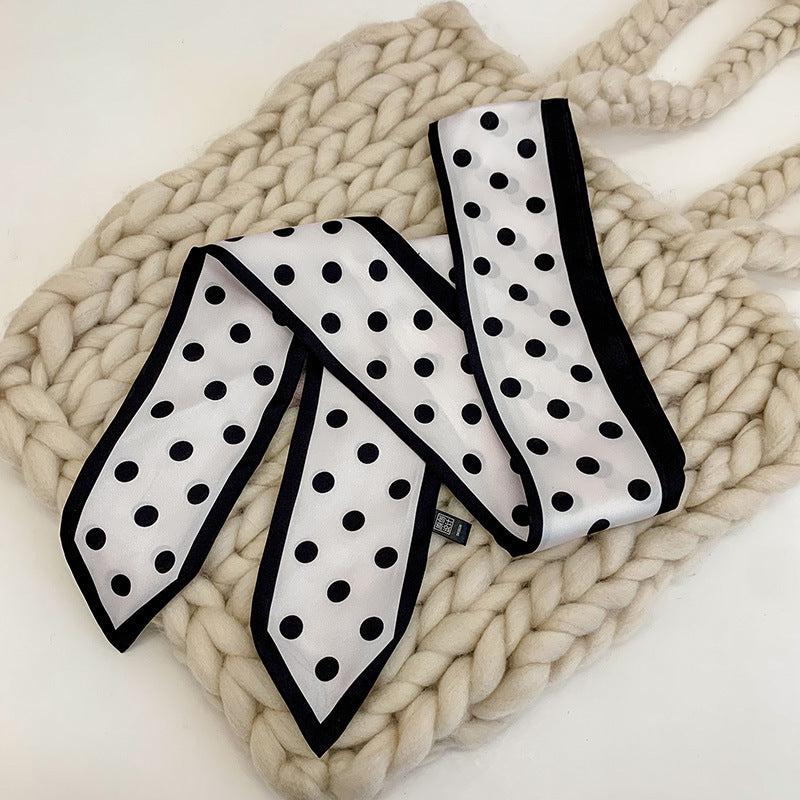 Cherry Pattern Headscarf Silky Scarf Retro Hair Accessories Headband