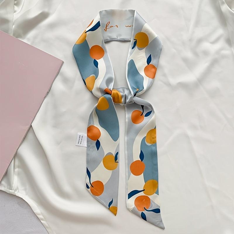 Cherry Pattern Headscarf Silky Scarf Retro Hair Accessories Headband