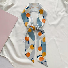 Cherry Pattern Headscarf Silky Scarf Retro Hair Accessories Headband