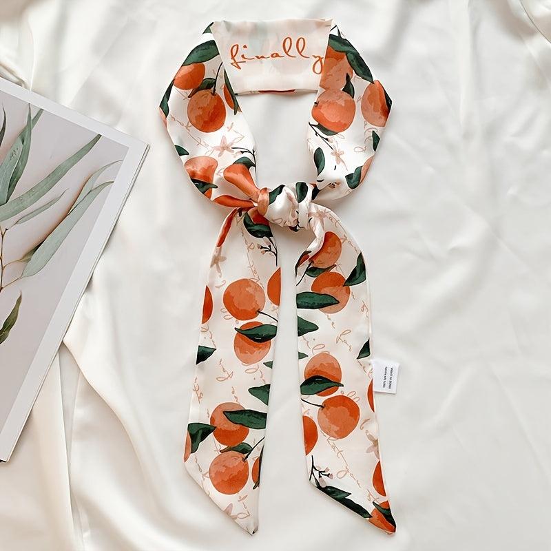 Cherry Pattern Headscarf Silky Scarf Retro Hair Accessories Headband