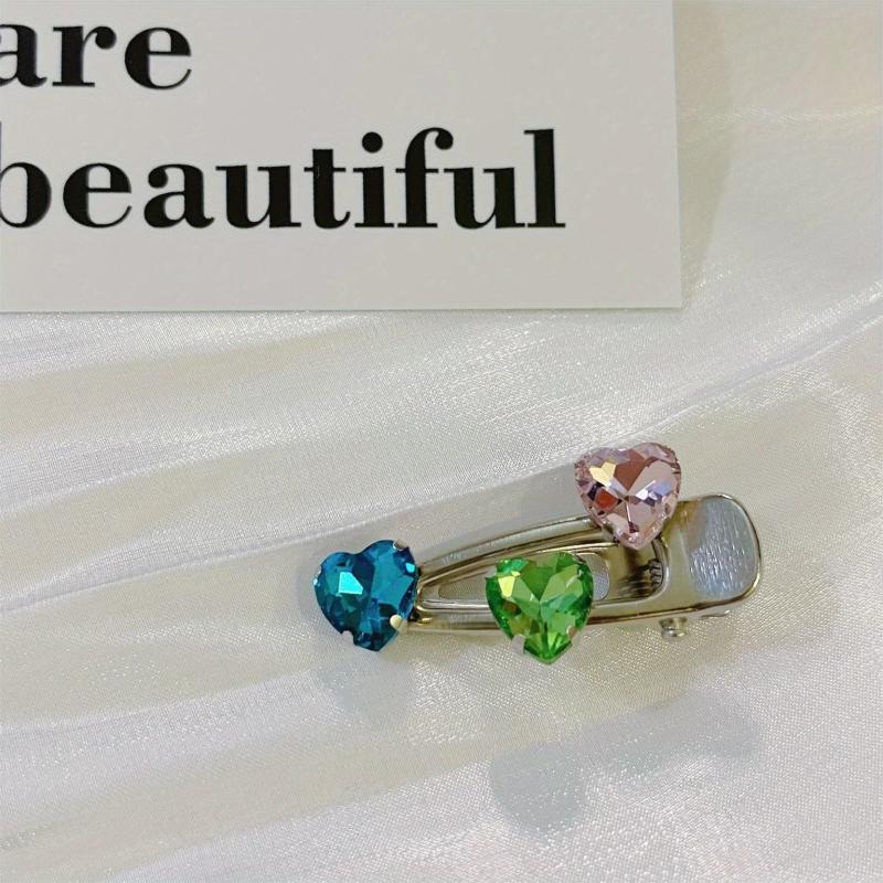 Colorful Rhinestone Hair Clip for Women Girls