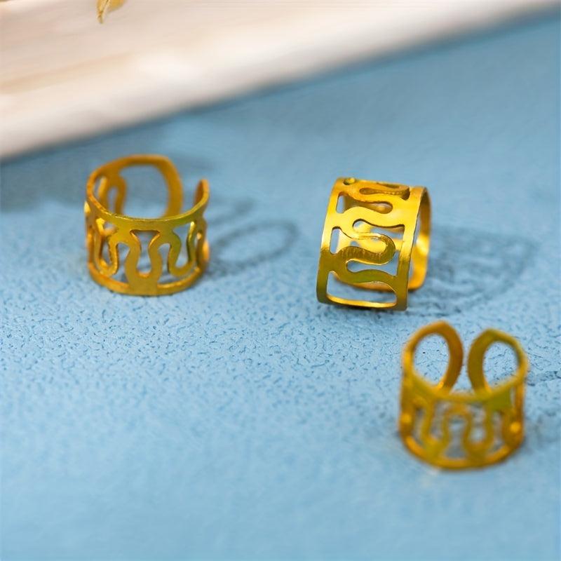 10pcs Golden Hair Beads Hippie Style Hair Accessories